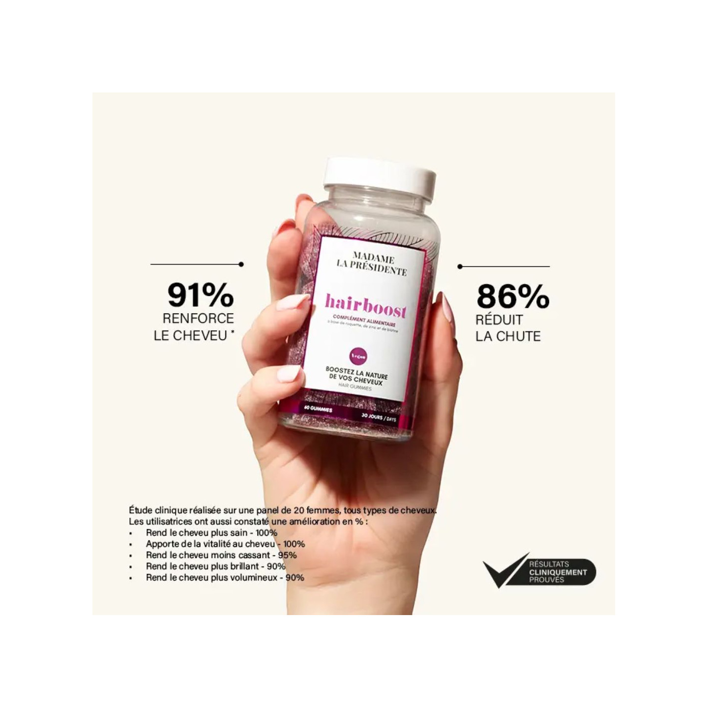 Gummies cheveux - Hairboost